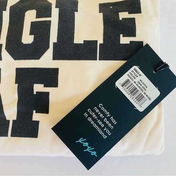 Wildfox Single AF Long Sleeve Pants Pajama Set Sz M NWT - Picture 7 of 10